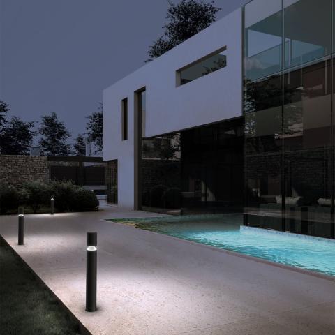 Illuminazione giardino con i paletti per esterno KHORI di STRAL